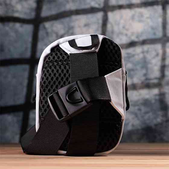 Стильная слинг сумка для путешествий из качественного текстиля Vintage 22867 Белый Киев