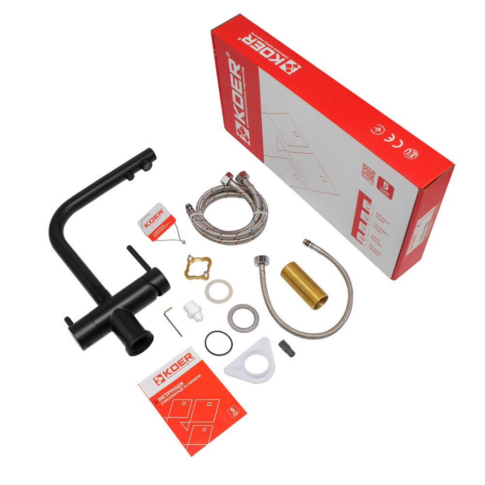 Кухонний змішувач з виходом для питної води KOER KB-72001-05 (KR3392) Харків - фото 6