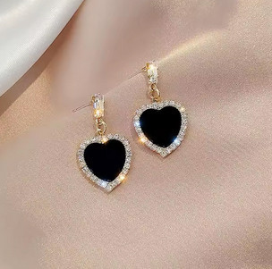 Серьги женские модные Сердце Киев - изображение 1