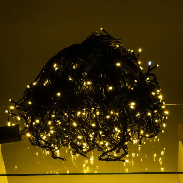 Вулична гірлянда Бахрома 50 м 840 LED чорний провід Жовтий 50MBY Київ - фото 3