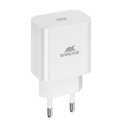 Зарядний пристрій RivaCase 1xUSB Type-C PD 20 Вт кабель Type-C white (PS4101 WD4 (White)) Вінниця - фото 8