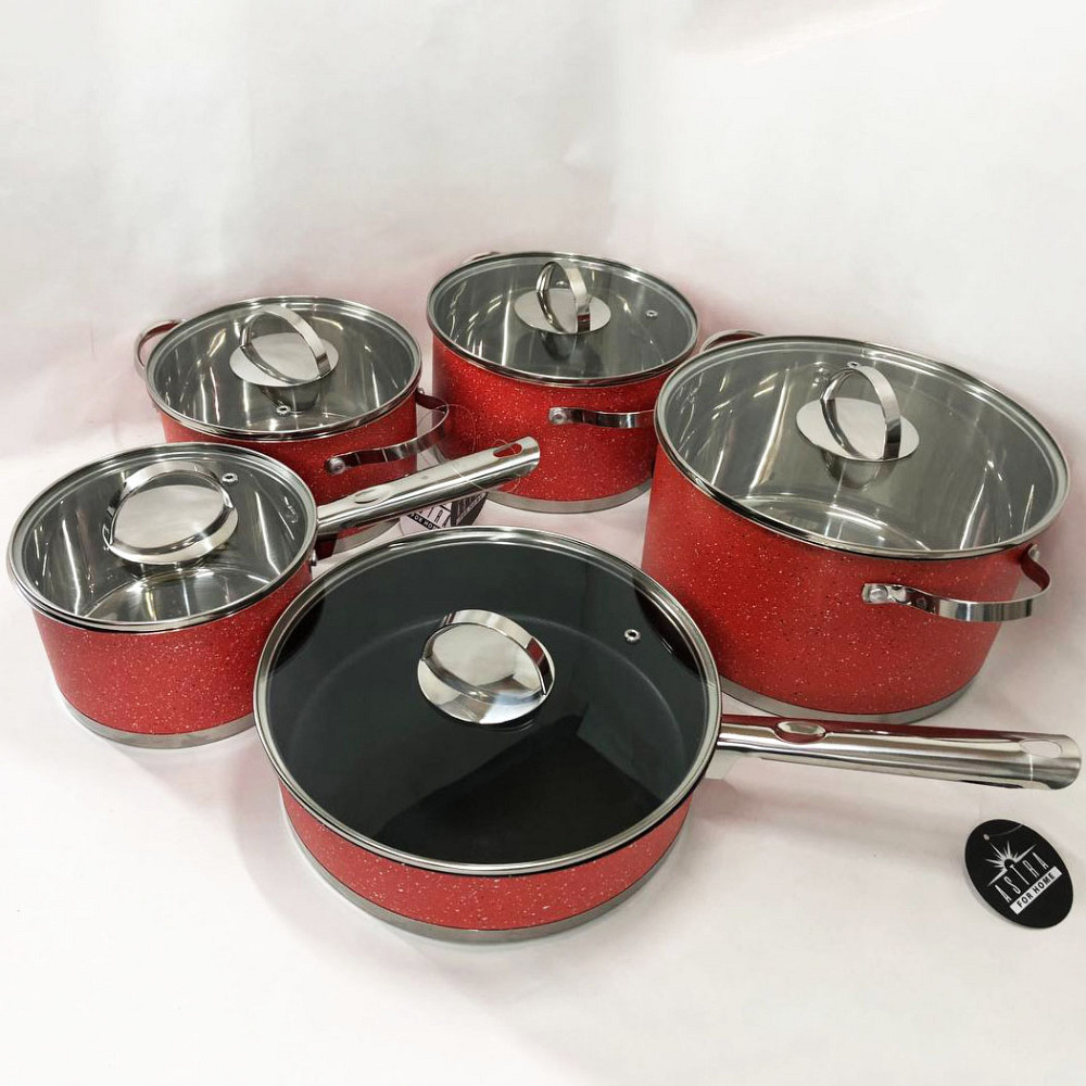 Набор кастрюль сталь, Набор кастрюль премиум с антипригарным внутренним покрытием GZ-23 Львов - изображение 11