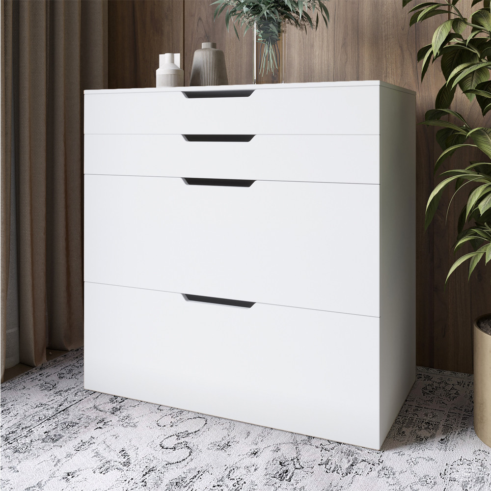 Комод-трюмо із дзеркалом, нішею під сидінням та шухлядою LION Азія Німфея Альба (білий) (LION-041673) ТОП Львів - фото 3