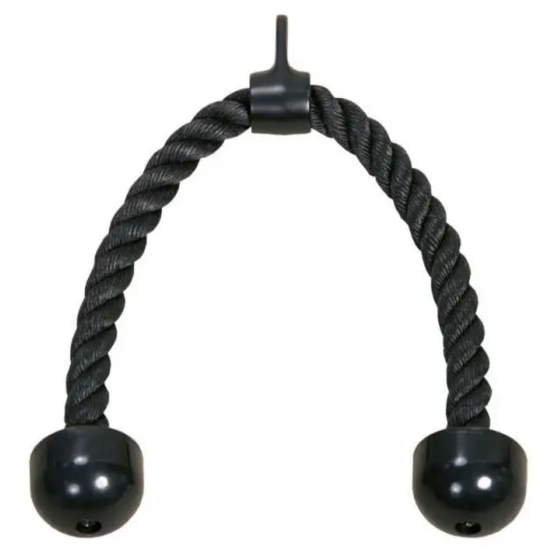 Канат для тяги York Fitness подвійний хват на трицепс з обертовим підвісом, хром Киев