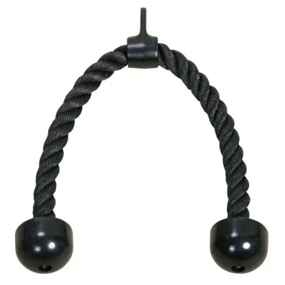 Канат для тяги York Fitness подвійний хват на трицепс з обертовим підвісом, хром Киев - изображение 1