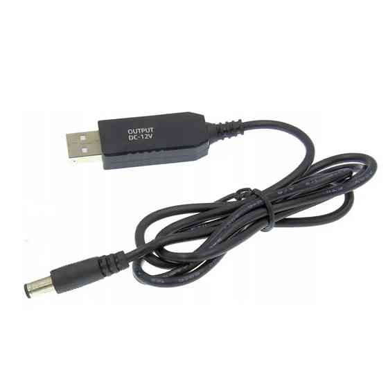 Кабель живлення для WiFi роутера від повербанку з 5V на 12V / USB Кабель для вайфай роутера Київ