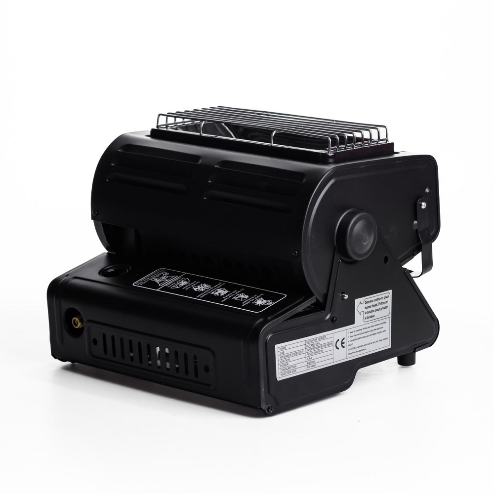 Обігрівач-плита туристична газова HP-DS3-8 1300 Вт чорна газова плита настільна Коломыя - изображение 1