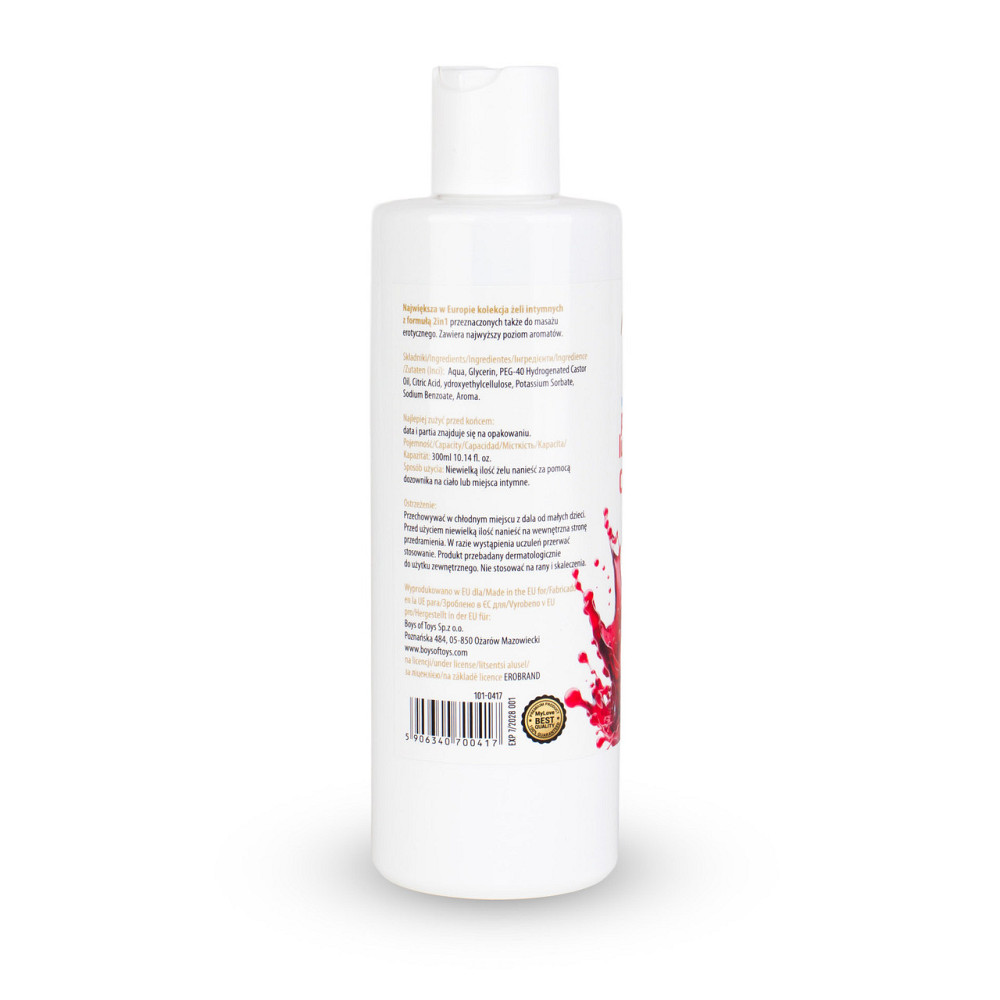 Водный лубрикант 2в1 для интимной близости и массажа MyLove Aroma Series Cherry (Вишня), 300 мл Sex Aura Киев - изображение 6