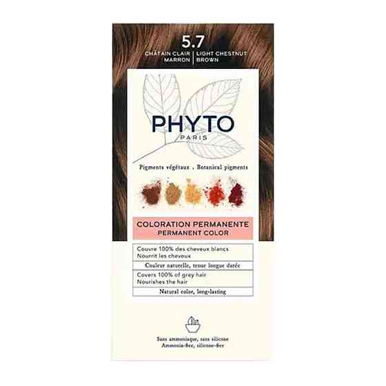 Фіто Фітоколор Безаміачна крем-фарба для волосся Phyto PhytoColor Coloration Permanente 5.7 Світлий шатен каштановий 112 мл Дніпро