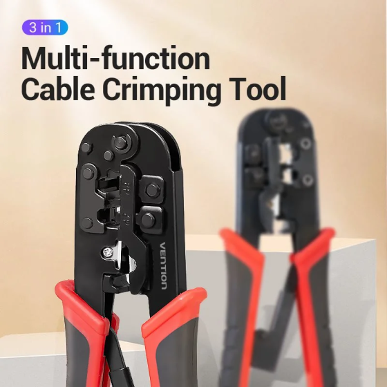 Крімпер Vention Multi-function Crimping Tool Ratchet Type Black (KEAB0) Київ