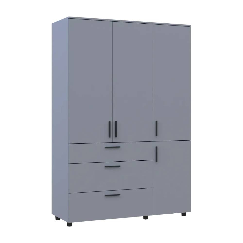 Шкаф для одежды Doros Торн Серый 3 ДСП/3Ш (полки) 135х51.6х200 (DRS-012064) Львов - изображение 4