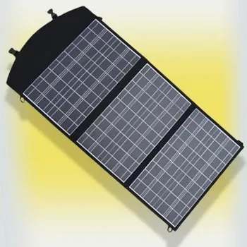 Портативная складная солнечная батарея 45W с USB/DC выходами для зарядки устройств в дороге и походе Киев