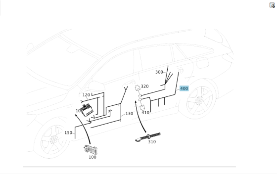 Mercedes-Benz  A2465406909 Проведення задніх дверей CLA Shooting Brake X117 CLA C117 GLA X156 A-class W176 B-class W242 B-class W246 Одесса