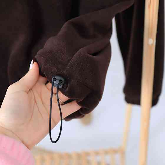 Дитячий теплий флісовий комплект (толстовка + штани) коричневий 86 Кам'янець-Подільський