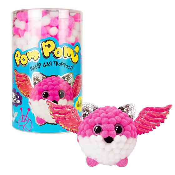 Дитячий набір для творчості Pom pom Пінкі Strateg 32015 (укр.) Вінниця