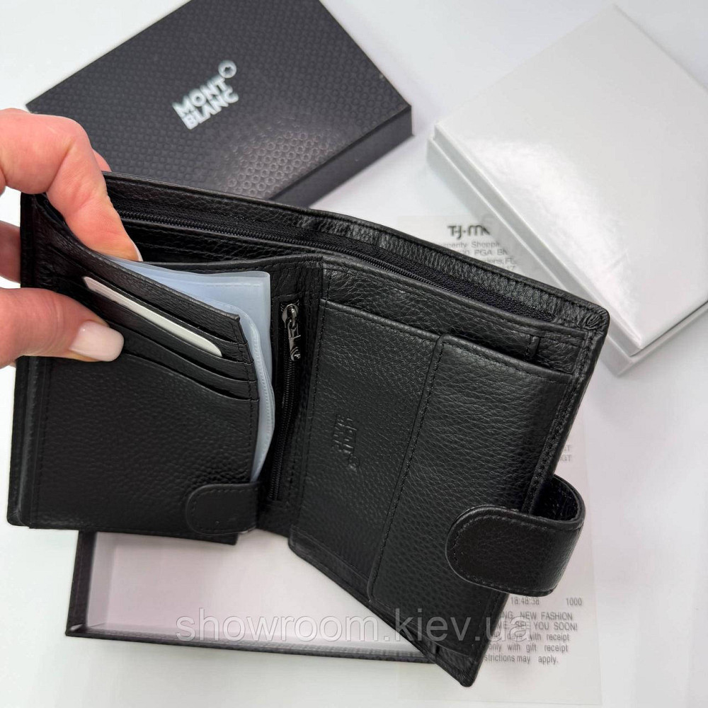 Мужской кошелек на кнопке MB (6602) Киев - изображение 8