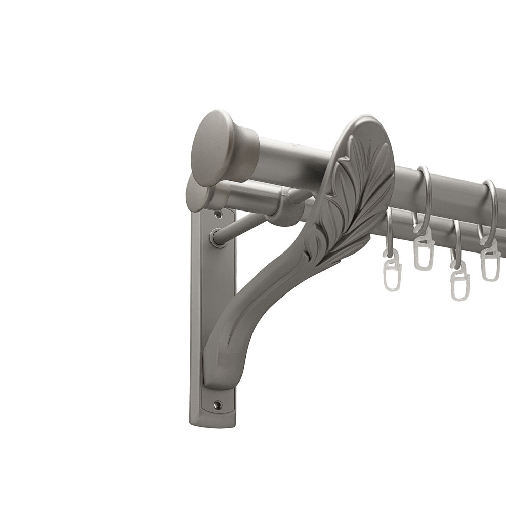 Карниз Orvit Дуо металевий дворядний ретро Сатин 25\19 мм 200 см (00-00011284) Львів - фото 1