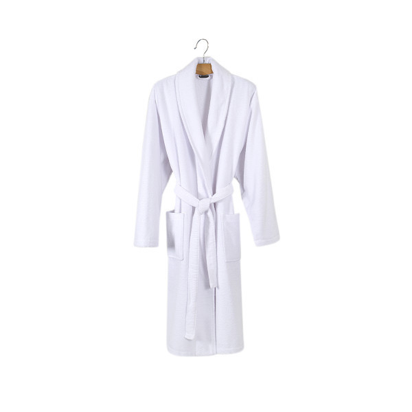 Чоловічий махровий халат Ideal Textile білий (56860706) Чернівці - фото 4