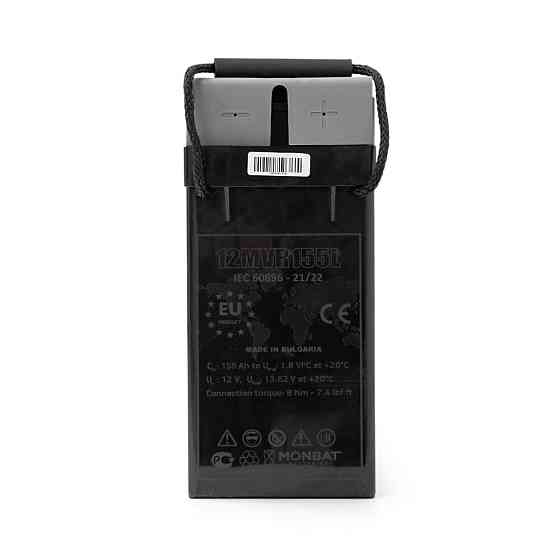 Акумуляторна батарея MONBAT FRONT TERMINAL 12MVR155L AGM 12V/155 Ah, 555x125x276 мм, 50,8 кг Київ