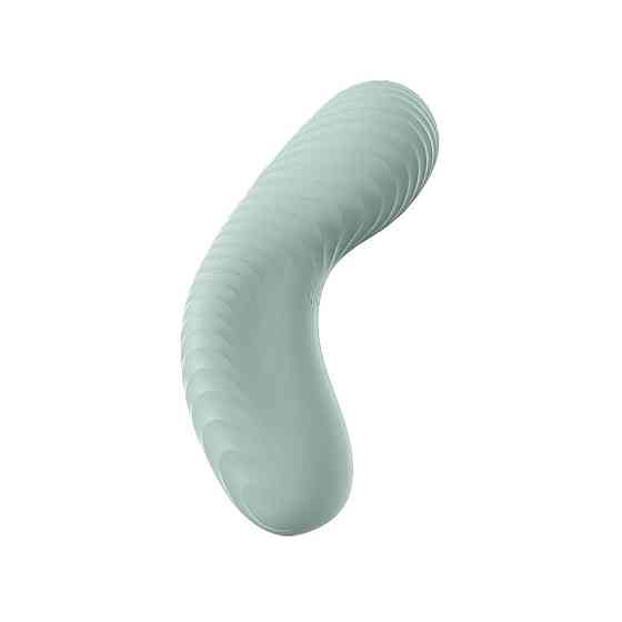 Накладний вібратор Fun Factory LAYA III sage green, ефект постукування пальцем Sex Aura Київ