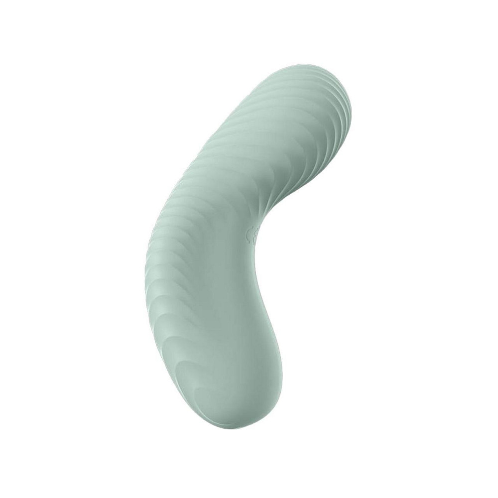 Накладний вібратор Fun Factory LAYA III sage green, ефект постукування пальцем Sex Aura Київ - фото 4