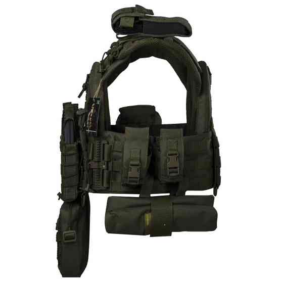 Плитоноска тактическая Warmor Gen.3 Pro Max с быстрым сбросом с подсумками (Оливковый) Киев