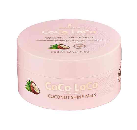 Маска для сяйва волосся з кокосовою олією Coco Loco Coconut Shine Mask Lee Stafford 200 мл Вінниця
