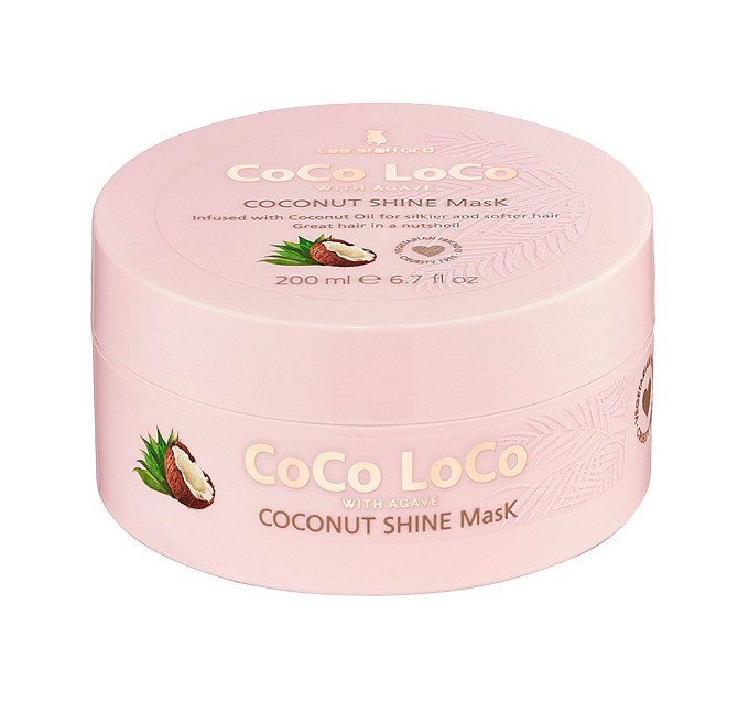 Маска для сяйва волосся з кокосовою олією Coco Loco Coconut Shine Mask Lee Stafford 200 мл Вінниця - фото 2