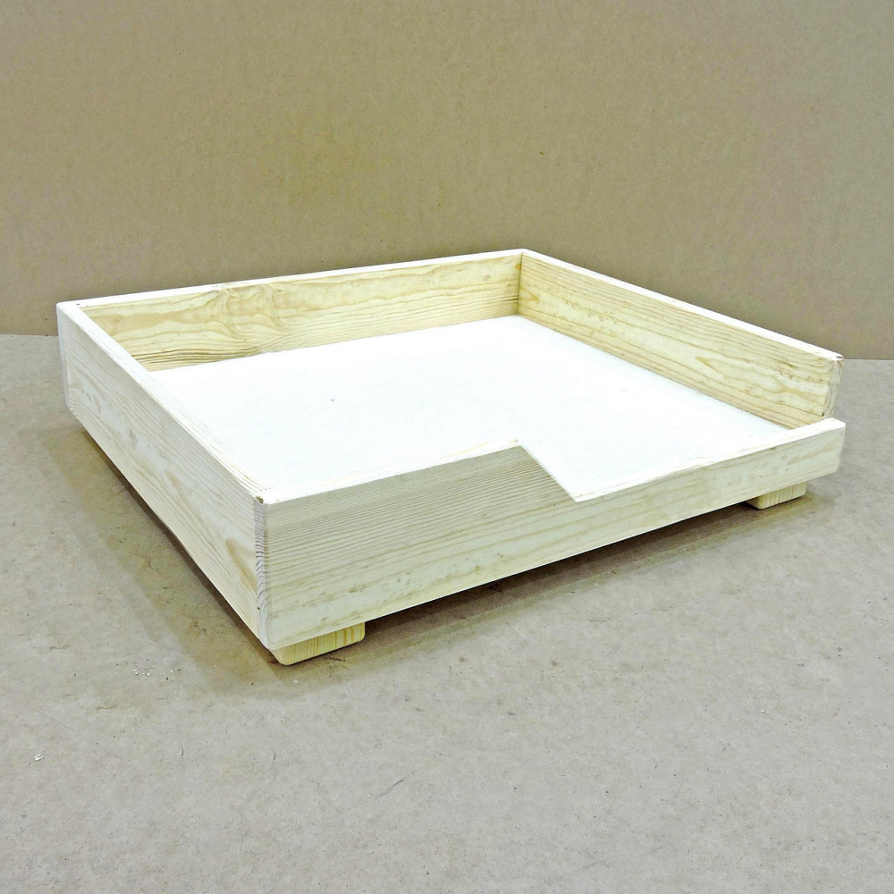 Лежак деревянный для собаки 