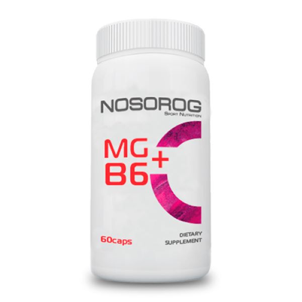 Магний + Витамин B6 Nosorog Nutrition Mg+B6 90табл Луцк - изображение 1