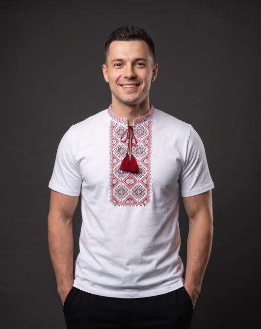 Футболка вишиванка білого кольору Київ - фото 3