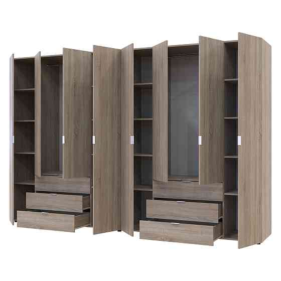 Комплект шаф для одягу Doros Гелар (2 шт.) 310х49,5х203,4 см Дуб сонома (DRS-011114) Львів