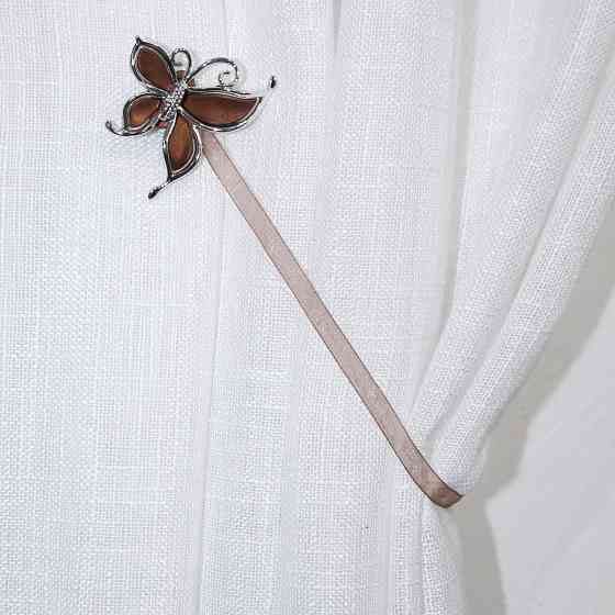 Магніти для штор і гардин (135м) Карнер набір 2 шт Коричневий з сріблястим (81-046) Київ