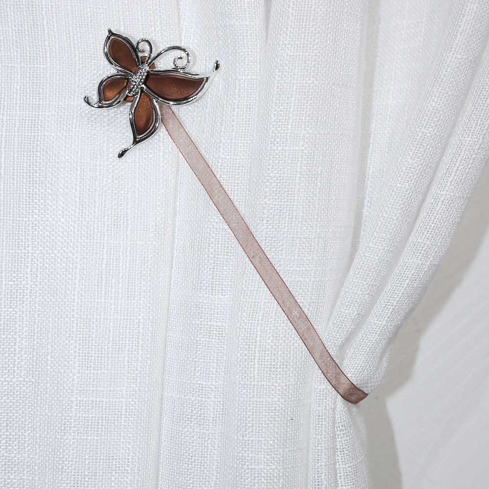 Магніти для штор і гардин (135м) Карнер набір 2 шт Коричневий з сріблястим (81-046) Київ - фото 5