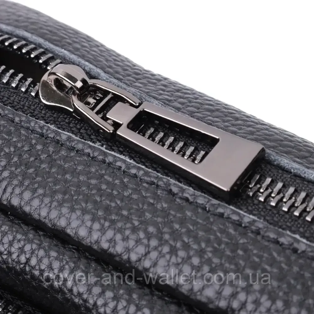 Стильна жіноча сумка чорного кольору із  натуральной шкіри в ромб Київ - фото 5