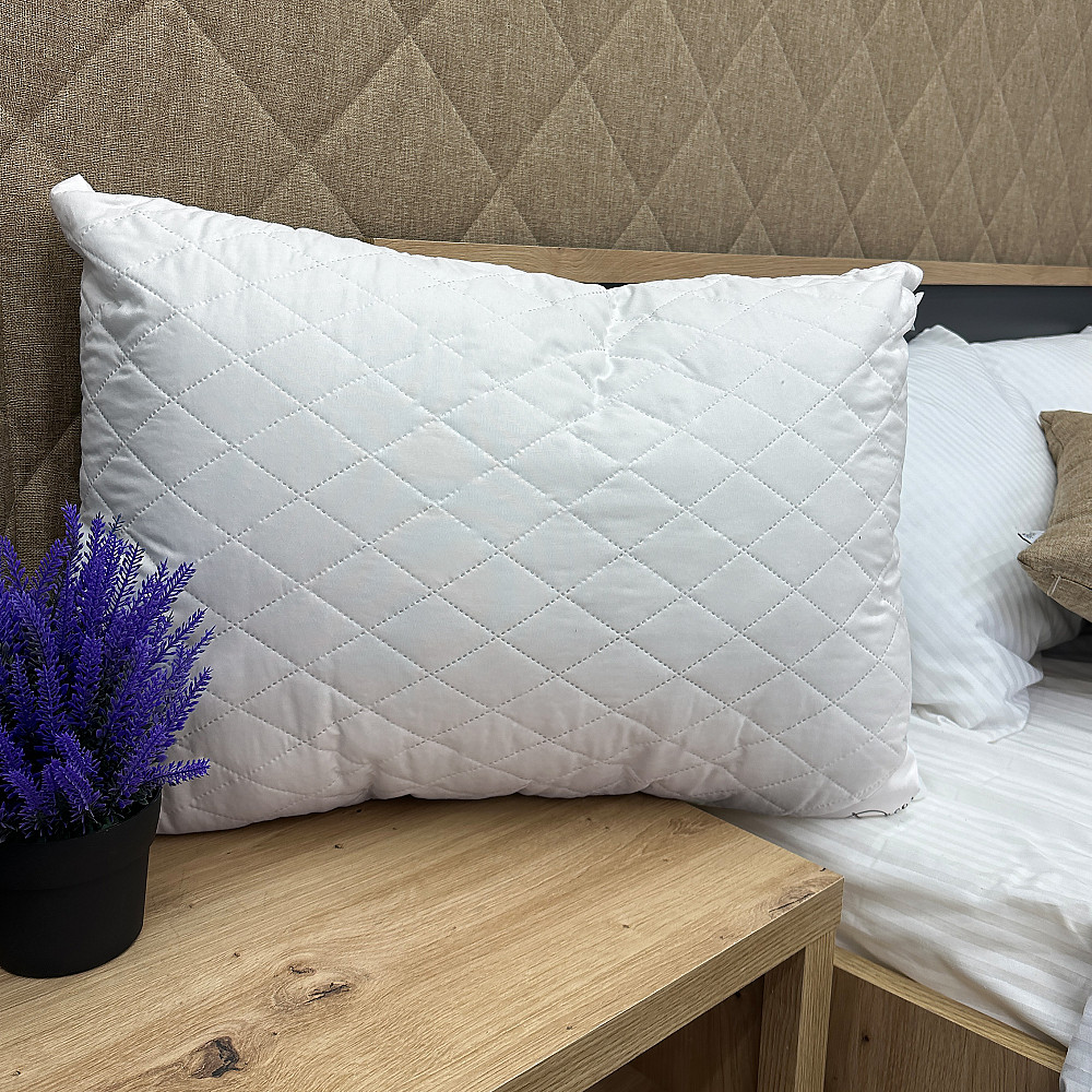 Подушка для сну гіпоалергенна Decorator Ultra Sonic 50x70х20 см, колір білий (84-123) Київ - фото 1