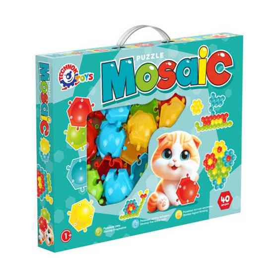 Дитяча розвиваюча гра "Мозаїка-пазли" 1928TXK 40 деталей Вінниця