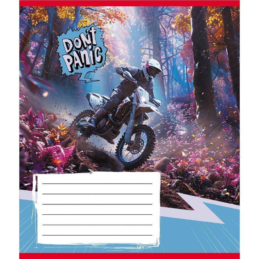 Зошит загальний "Без паніки" 048-590173K-3 в клітинку, 48 аркушів Вінниця - фото 1