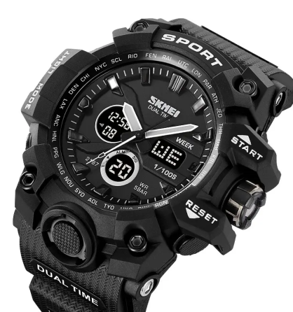 Часы мужские наручные спортивные Skmei 2197 Черный Киев