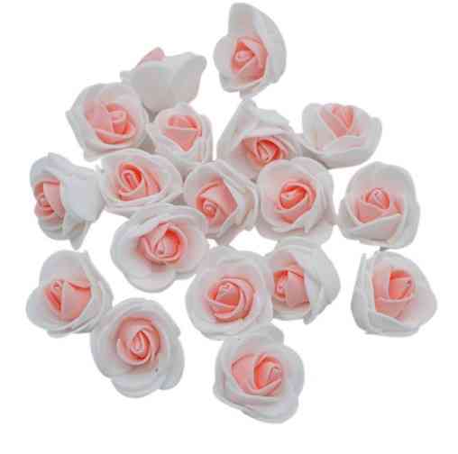 Головки квітів для рукоділля 50 штук 3 см біло-персиковий Київ