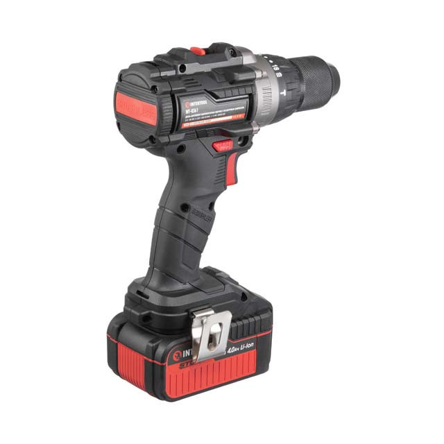 Дриль-шурупокрут акумуляторний ударний безщітковий 20 В, 100 Nm, 0-410/0-1800 об/хв, 2-13 мм, Li-ion, 4,0 Ач, ЗП 4 A, кейс Київ - фото 5