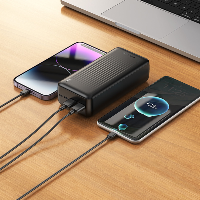 Павербанк 30000 mAh BOROFONE BJ78B Clever черный power bank повербанк Одесса - изображение 17