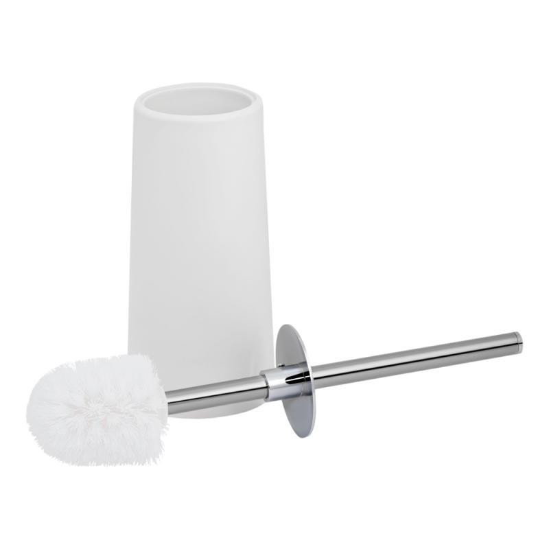 Ершик для унитаза напольный Lidz (WHI) 121.05.12 белый/хром Киев - изображение 3