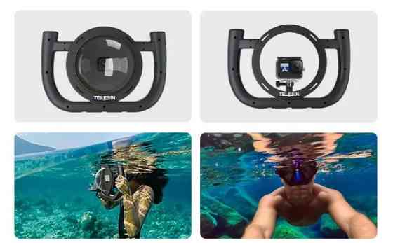 Купол Dome Port GoPro 13/12/11/10/9 подводный рог Telesin GP-DMP-T10 Киев