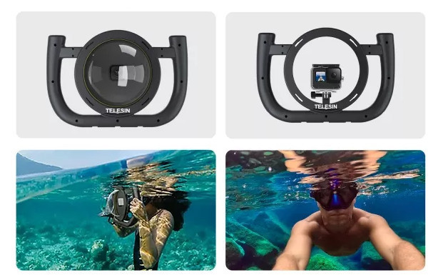 Купол Dome Port GoPro 13/12/11/10/9 подводный рог Telesin GP-DMP-T10 Киев - изображение 3