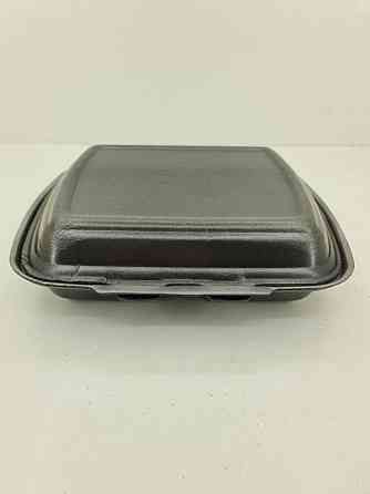 Ланч-бокс з спіненого полістиролу з кришкою 2-х секційний (236*179*73*) чорний (Р2662\2865) (125 шт) Харків