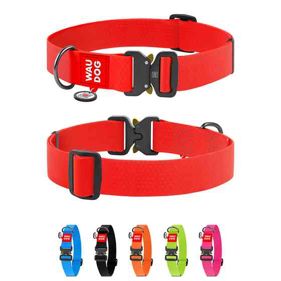 Нашийник для собак водостійкий WAUDOG Waterproof c QR паспортом, металічна пряжка-фастекс, Ш 40 Коломыя