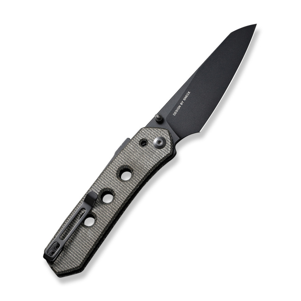 Ніж складаний туристичний Civivi Vision FG, (8.9 см) Nitro-V / Micarta темно-сірий Київ - фото 2