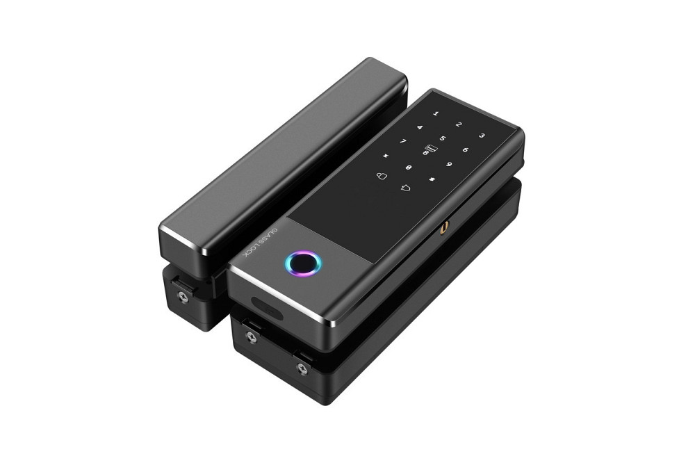 Розумний біометричний замок на скляні двері SEVEN LOCK SL-7776BF black Київ - фото 12