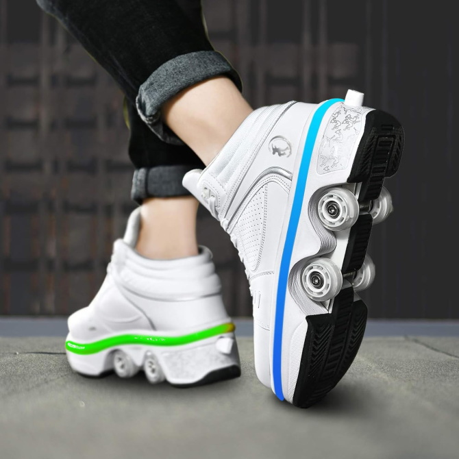 Роликові кросівки, кросівки на колесах з підсвіткою Deformation Roller Skates Луцк - изображение 4